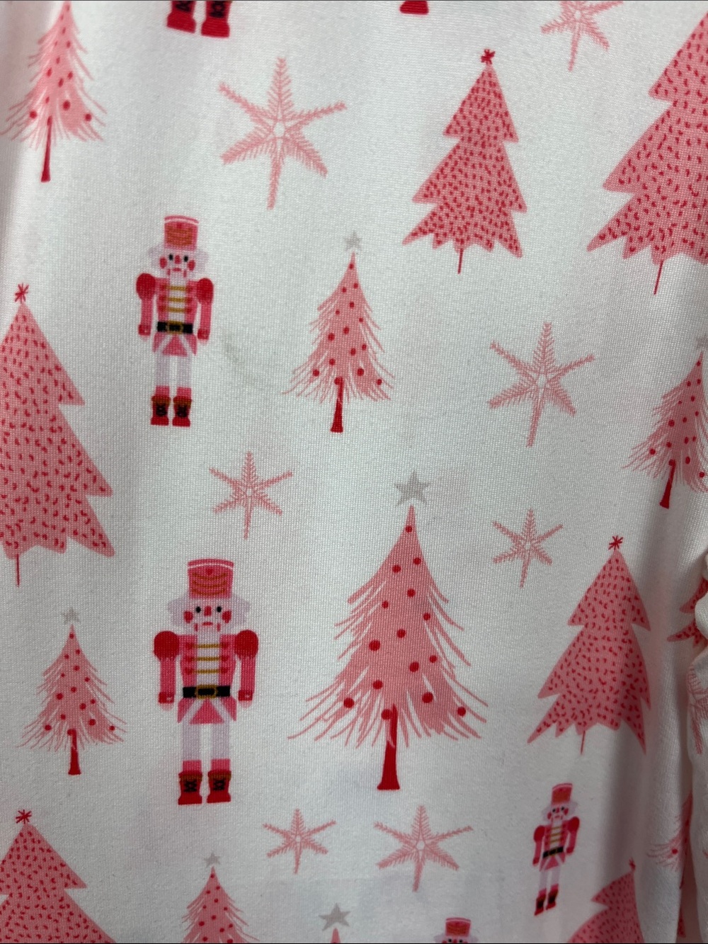 Mirabeau Christmas Lounge Pant Set & Top M Pink White Soft Fun Cozy NWT - Picture 7 of 11